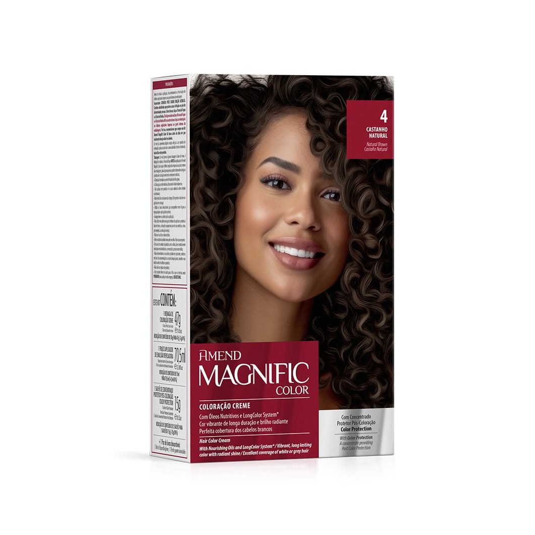 Tinta De Cabelo Amend Magnific 40 Castanho Natural