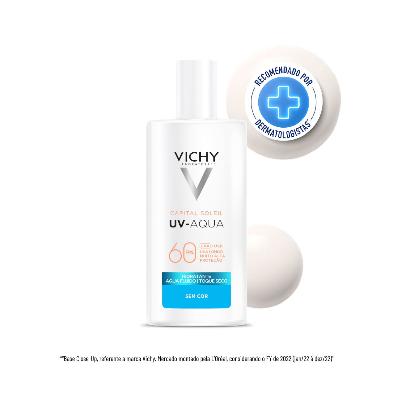 Protetor Solar Facial Vichy Capital Soleil Aqua-Fluido Toque Seco Uv-Aqua FPS60 40ml
