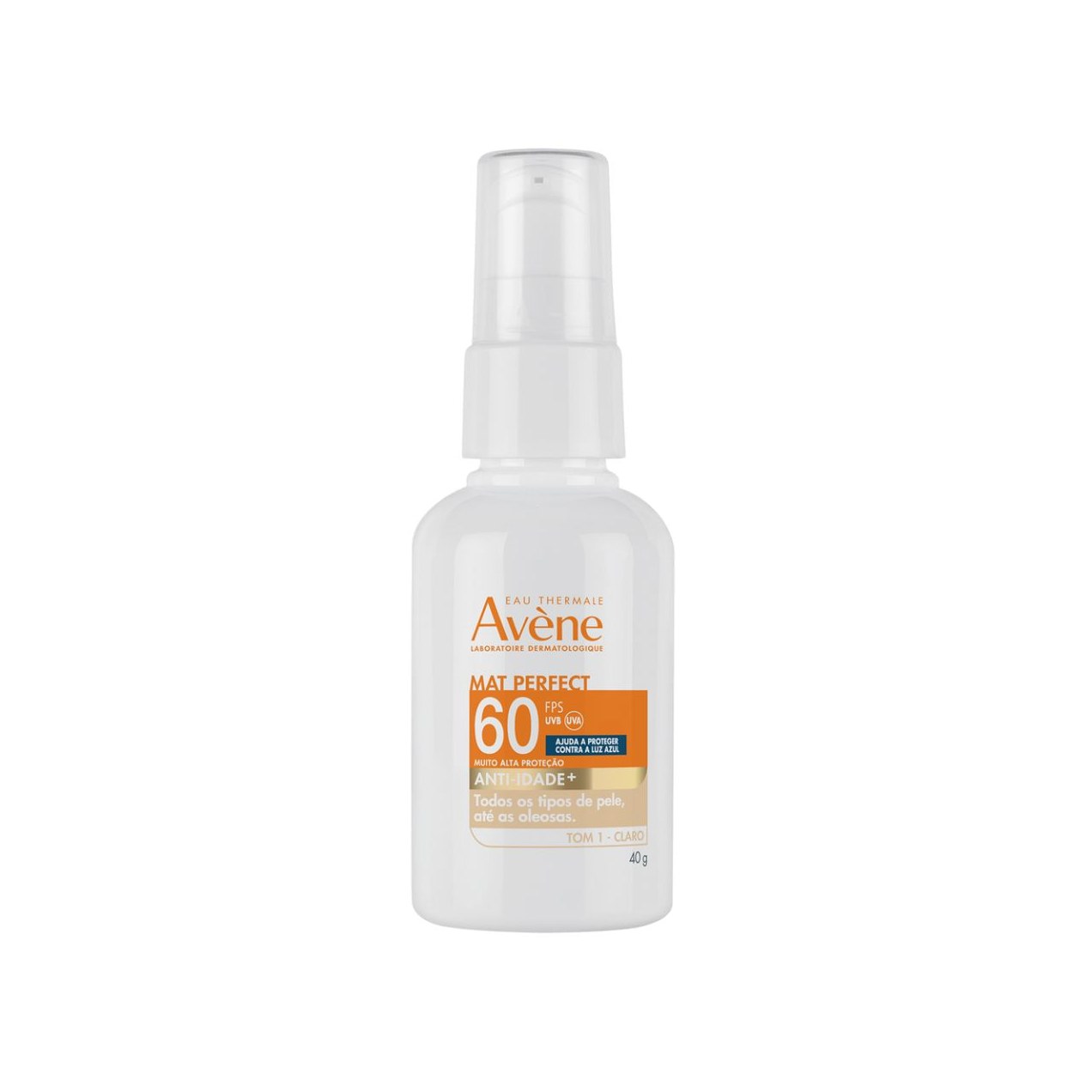 Protetor Solar Facial Avène Tom Claro Mat Perfect Anti-Idade Fps60 40g