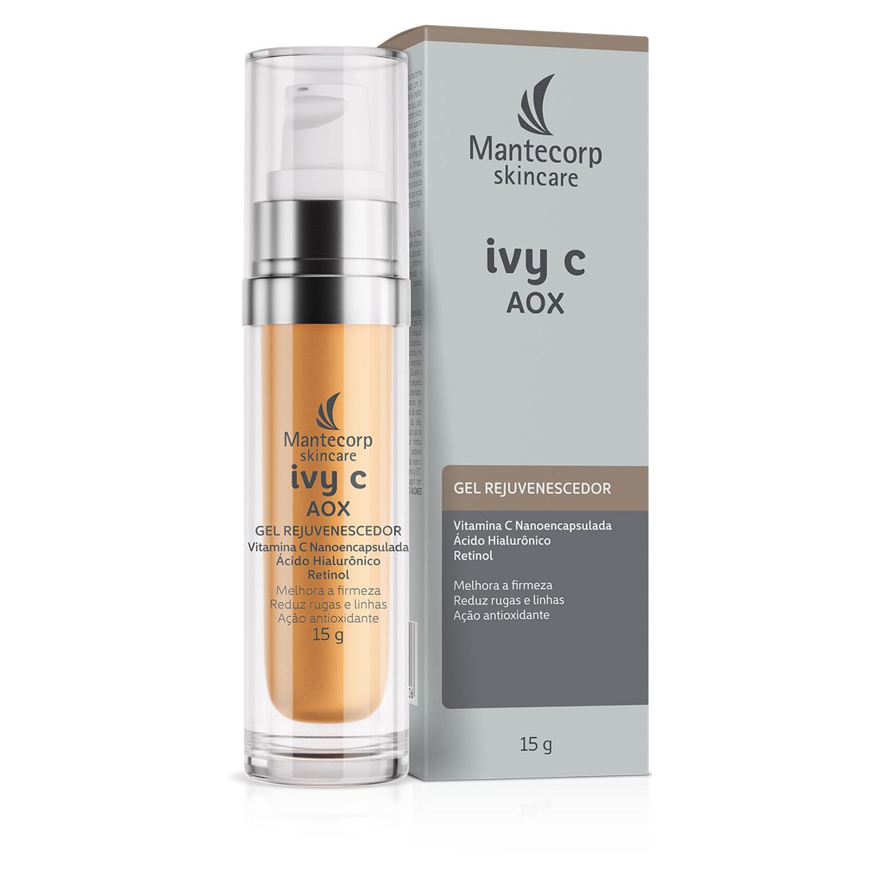 Rejuvenescedor Facial Gel Mantecorp Skincare Ivy C Aox 15g