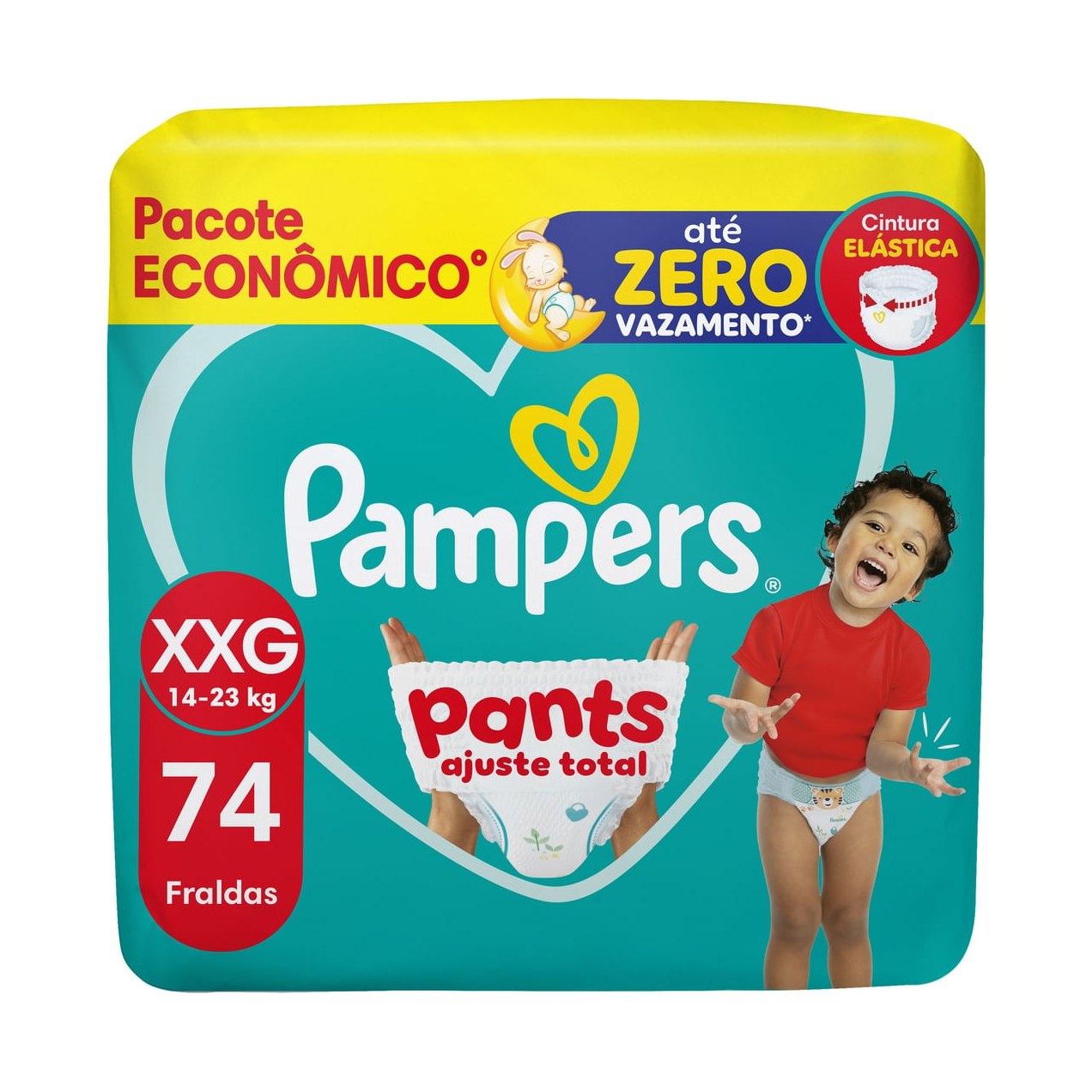 Fralda Pampers Pants Ajuste Total Xxg 74 Unidades
