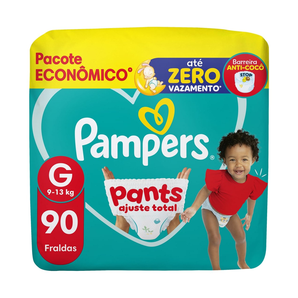 Fralda Pampers Pants Ajuste Total G 90 Unidades
