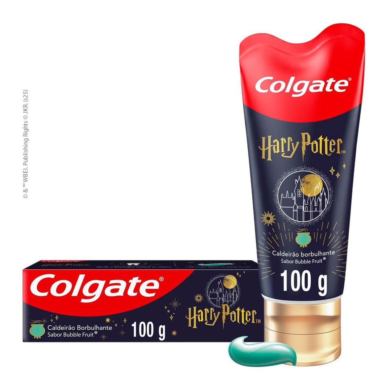 Gel Dental Infantil Colgate Com Flúor Sabor Bubble Fruit Harry Potter 100g