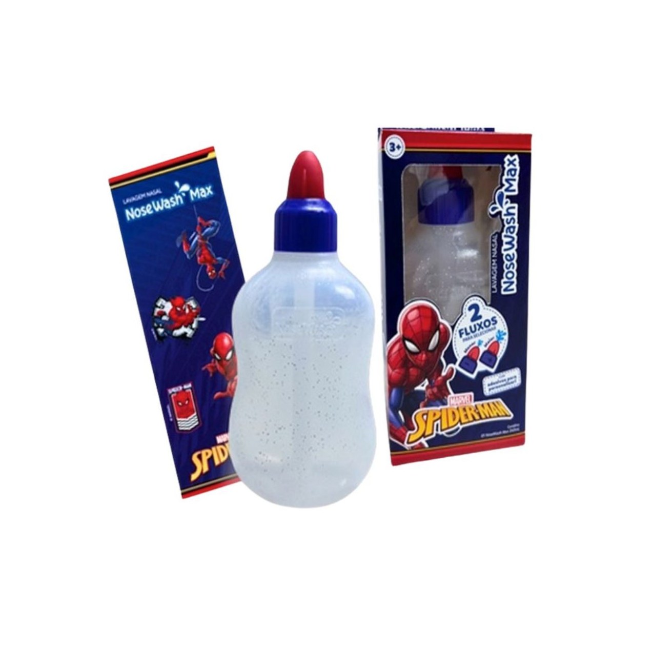 Dispositivo De Lavagem Nasal Nosewash Max Infantil Homem Aranha 240ml