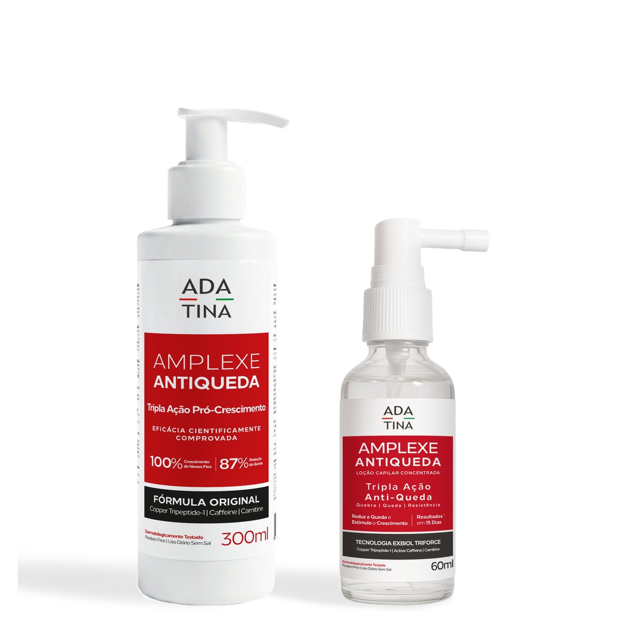 Kit Ada Tina Amplexe Shampoo 300ml e Loção Antiqueda
