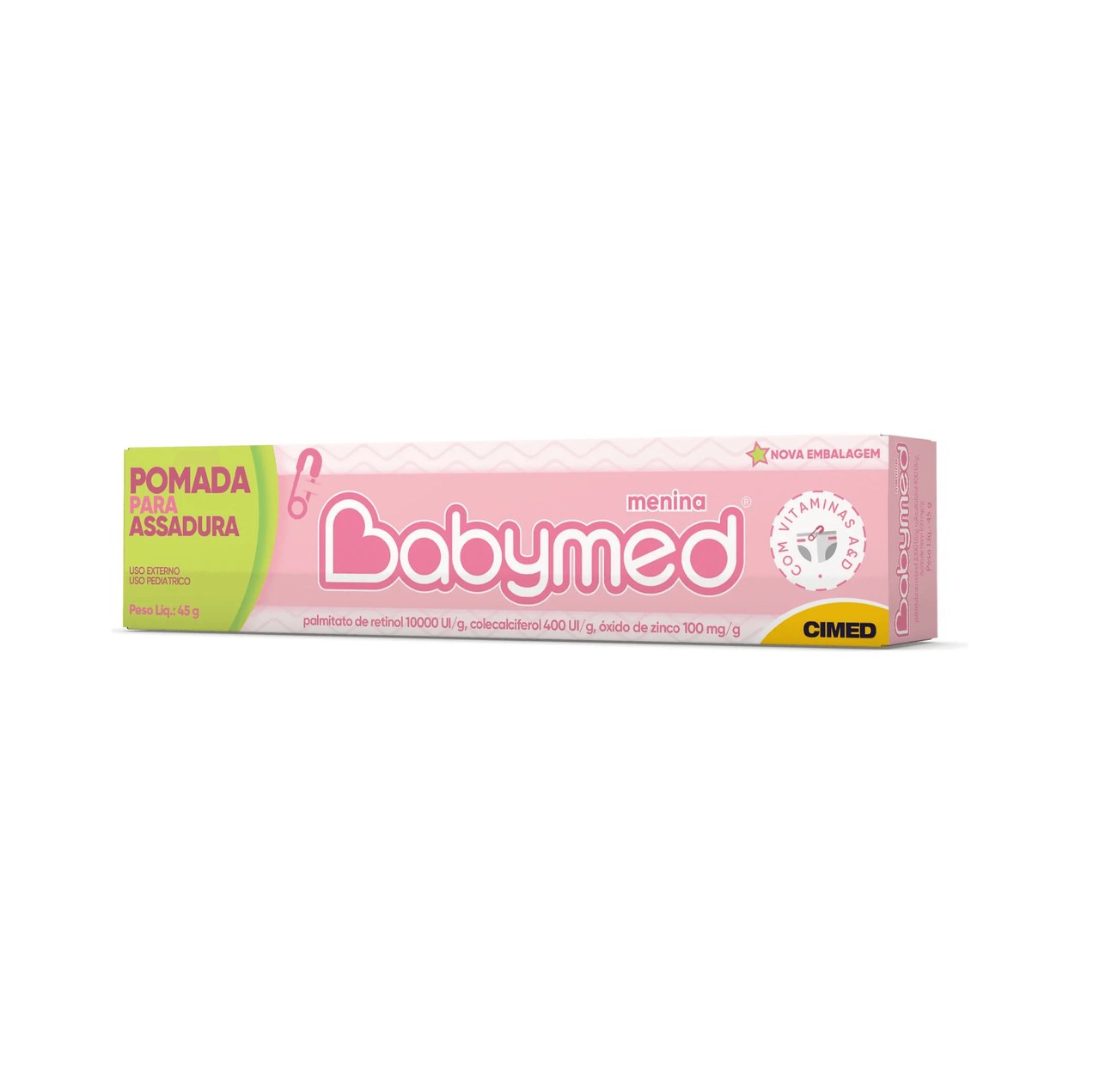 Pomada para Assadura Babymed Menina Rosa 45g