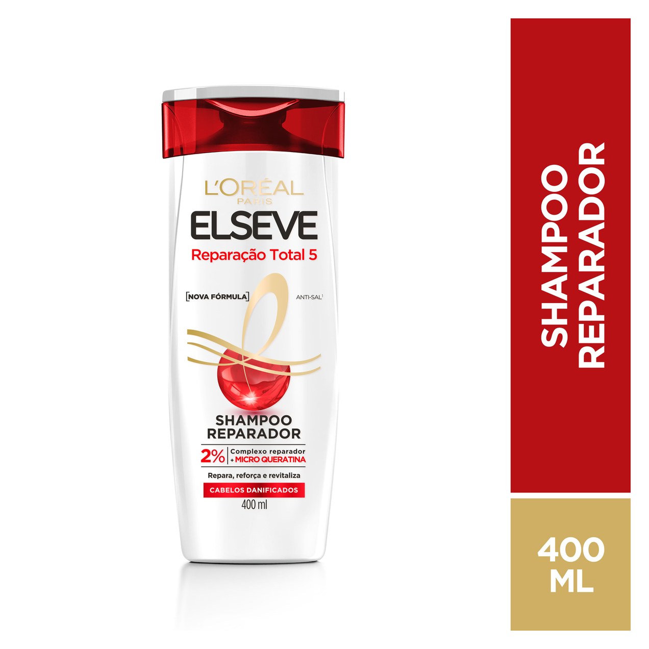 Shampoo Elseve Reparação Total 5 Reparador 400ml
