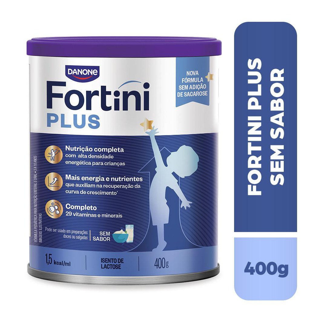 Suplemento Alimentar Infantil Fortini Plus Sabor Sem Sabor 400g