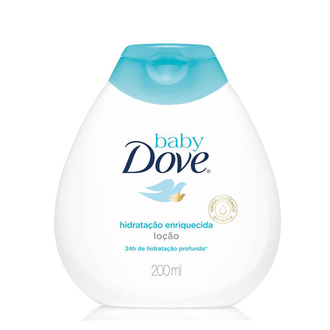 Loção Hidratante Infantil Baby Dove Hidratação Enriquecida Bebê Hipoalergênica 200ml