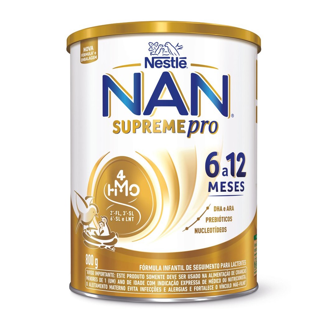 Fórmula Infantil NAN Supreme Pro de 6 a 12 meses 800g