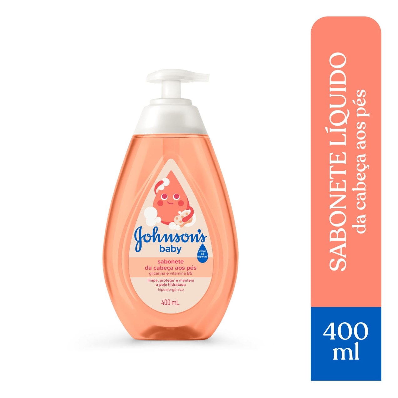 Sabonete Líquido Infantil Johnson's Baby Glicerina da Cabeça aos Pés 400ml