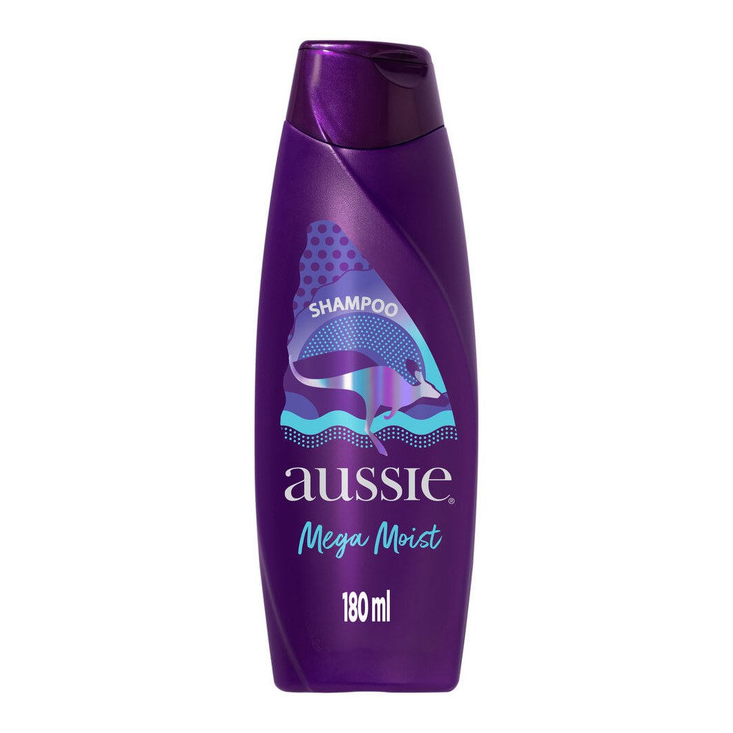 Shampoo Aussie Mega Moist Super Hidratação 180ml