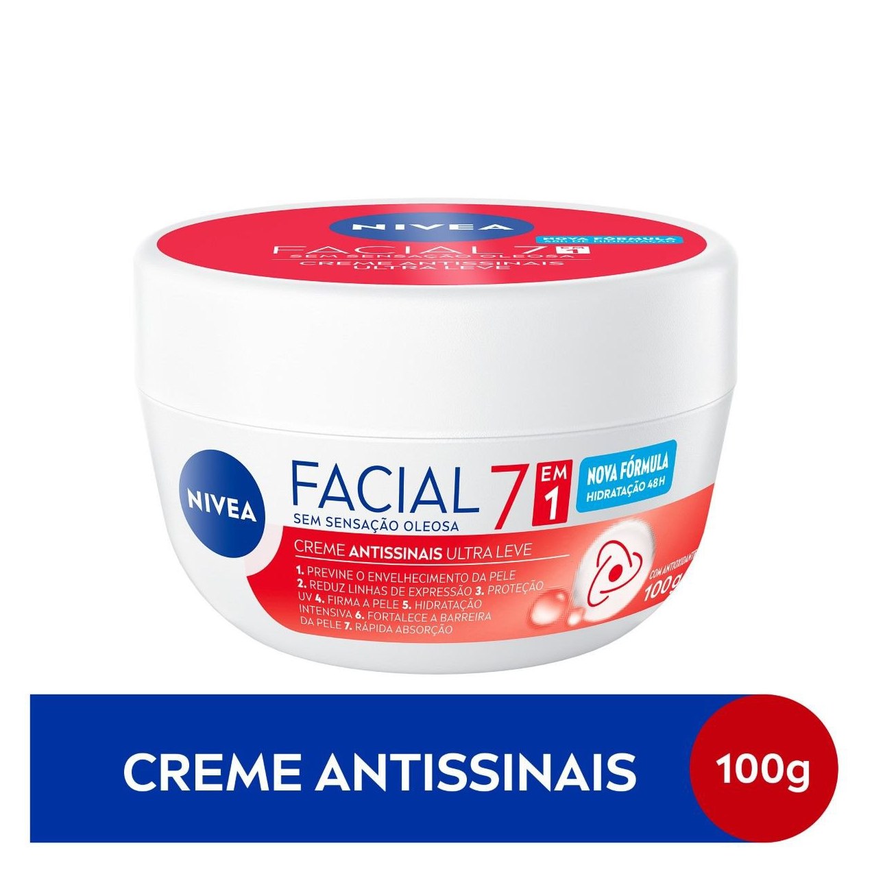 Creme Facial Nivea Antissinais com Vitamina E 100g