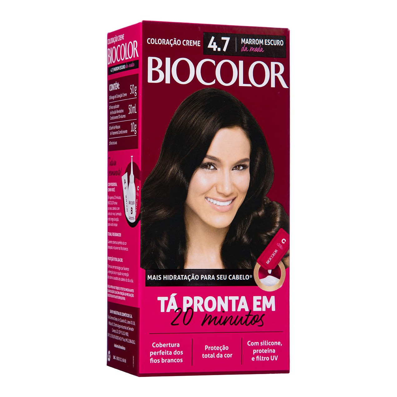 Tintura Biocolor Mini Marrom Escuro Da Moda 4.7