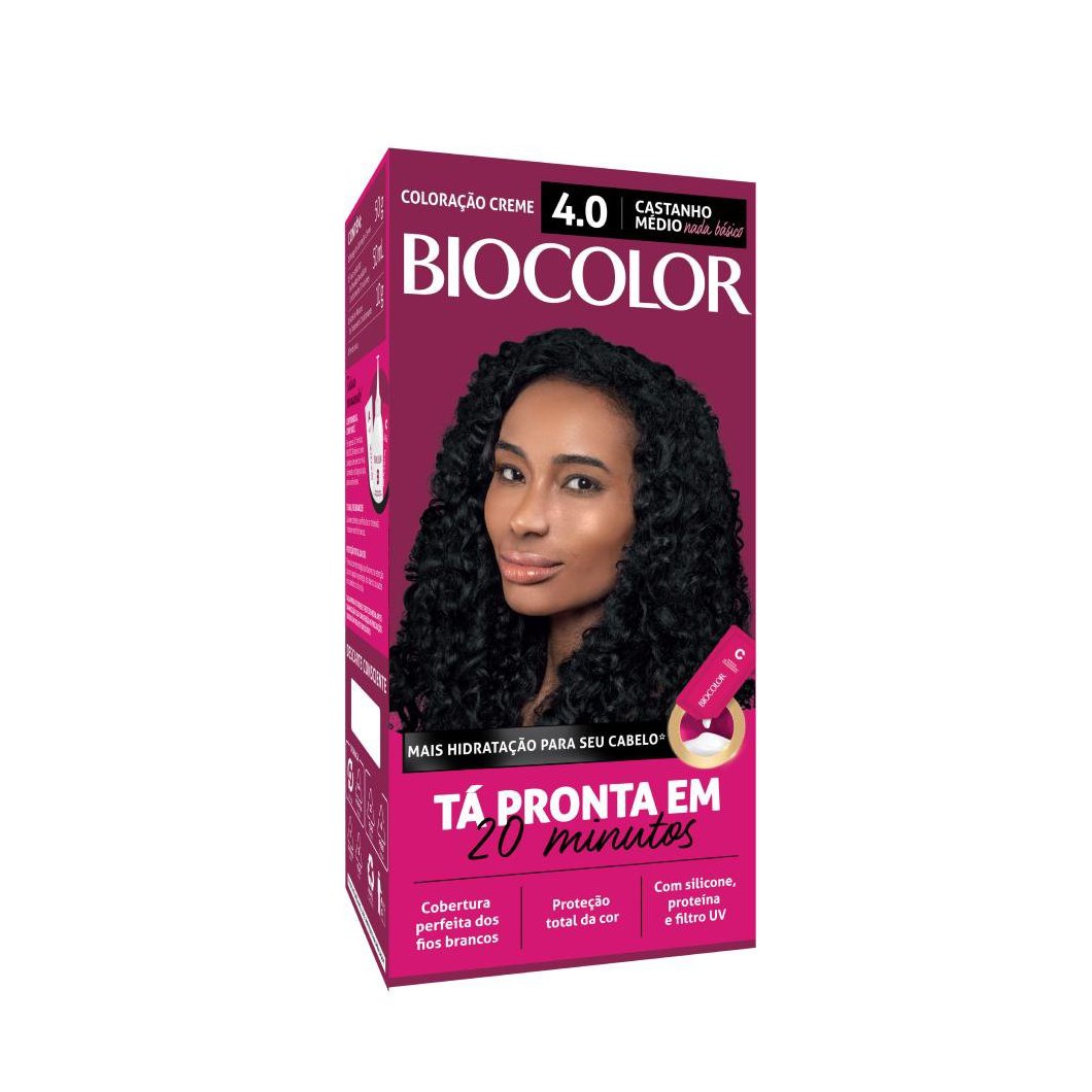Tinta de Cabelo Biocolor Mini Kit Castanho Malícia 4.0
