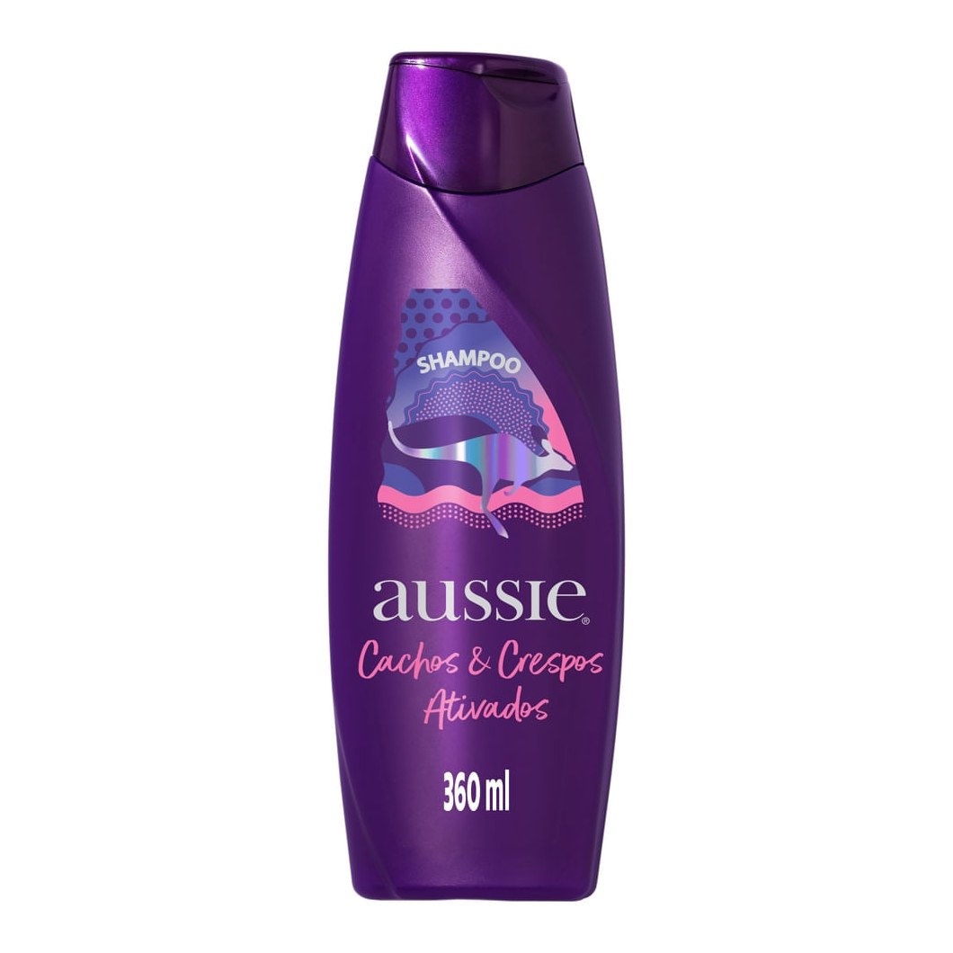 Shampoo Aussie Cachos e Crespos Ativados 360ml