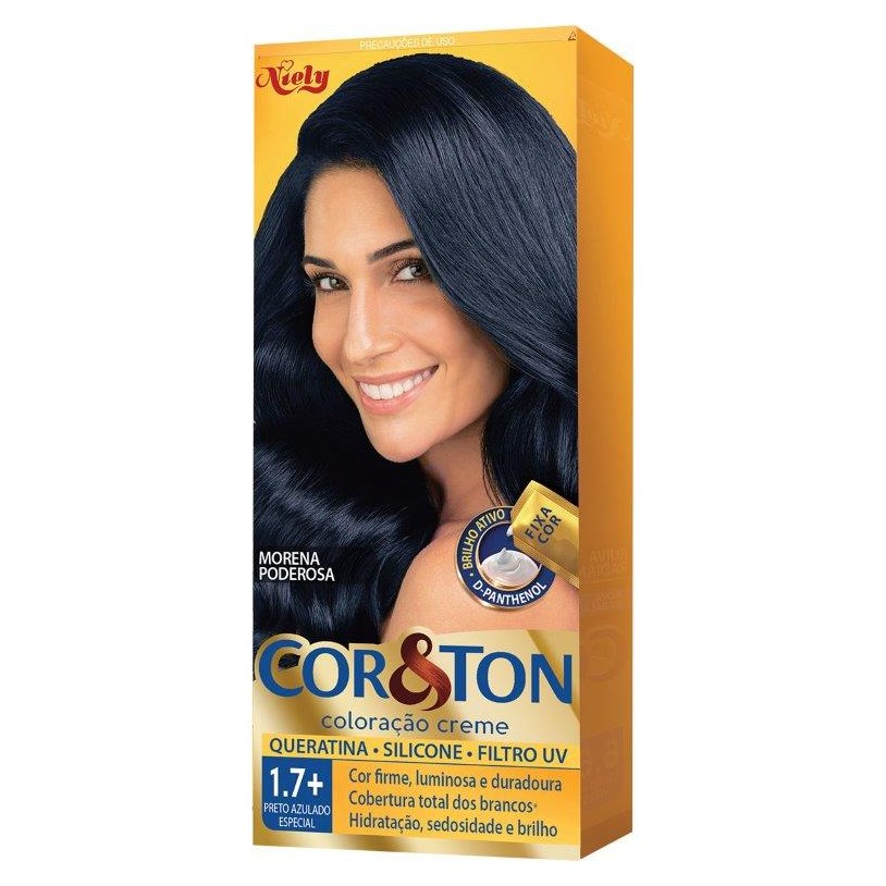 Coloração Niely Cor&Ton Preto Azulado Especial 1.7