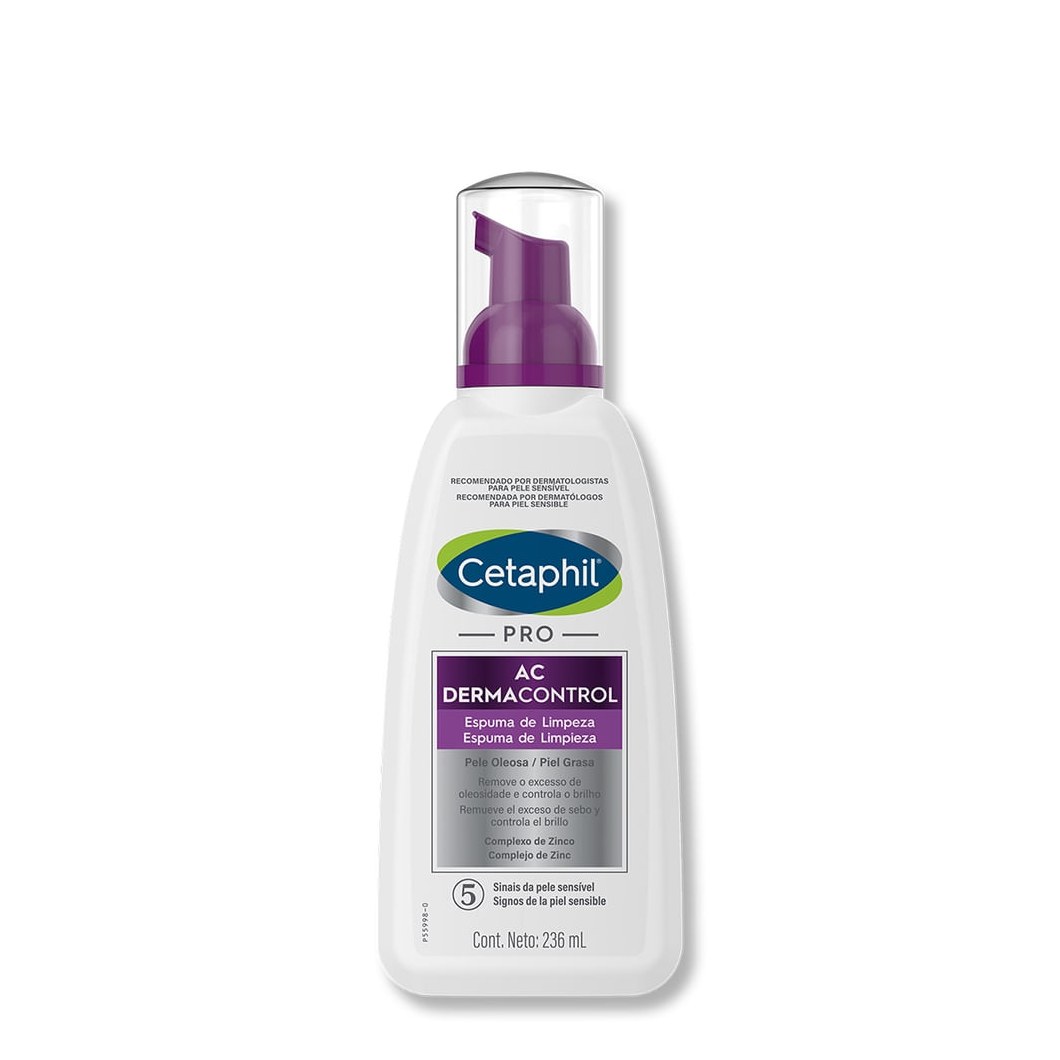 Espuma de Limpeza Facial Cetaphil Pro AC Control Pele Oleosa e Acneica 236ml