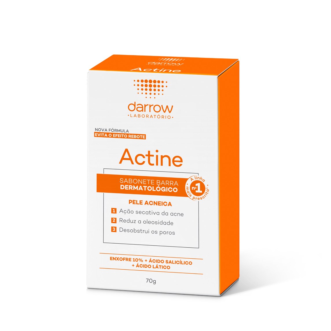 Sabonete em Barra Facial Darrow Actine Pele Acneica 70g
