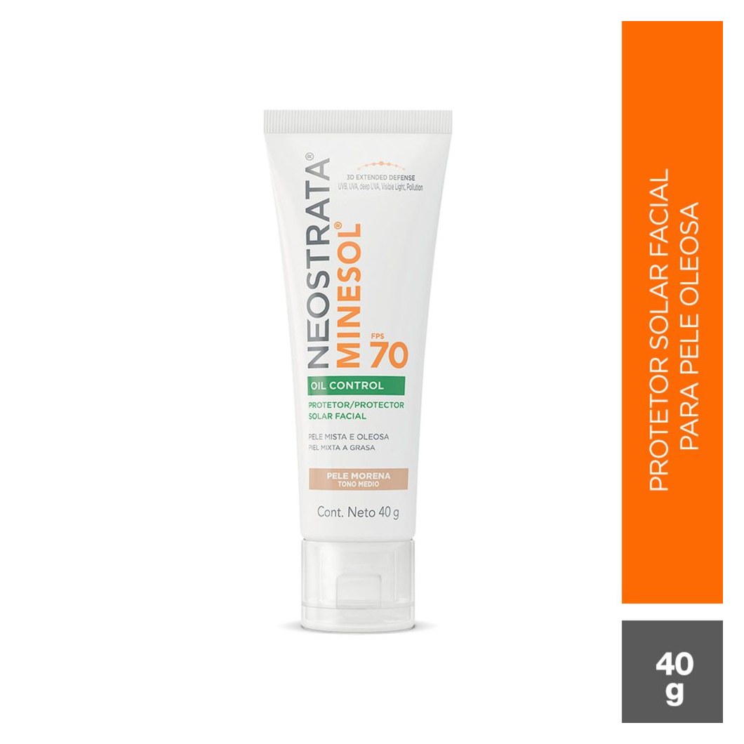 Protetor Solar Facial NeoStrata Minesol Oil Control FPS70 Cor Médio Claro 40g
