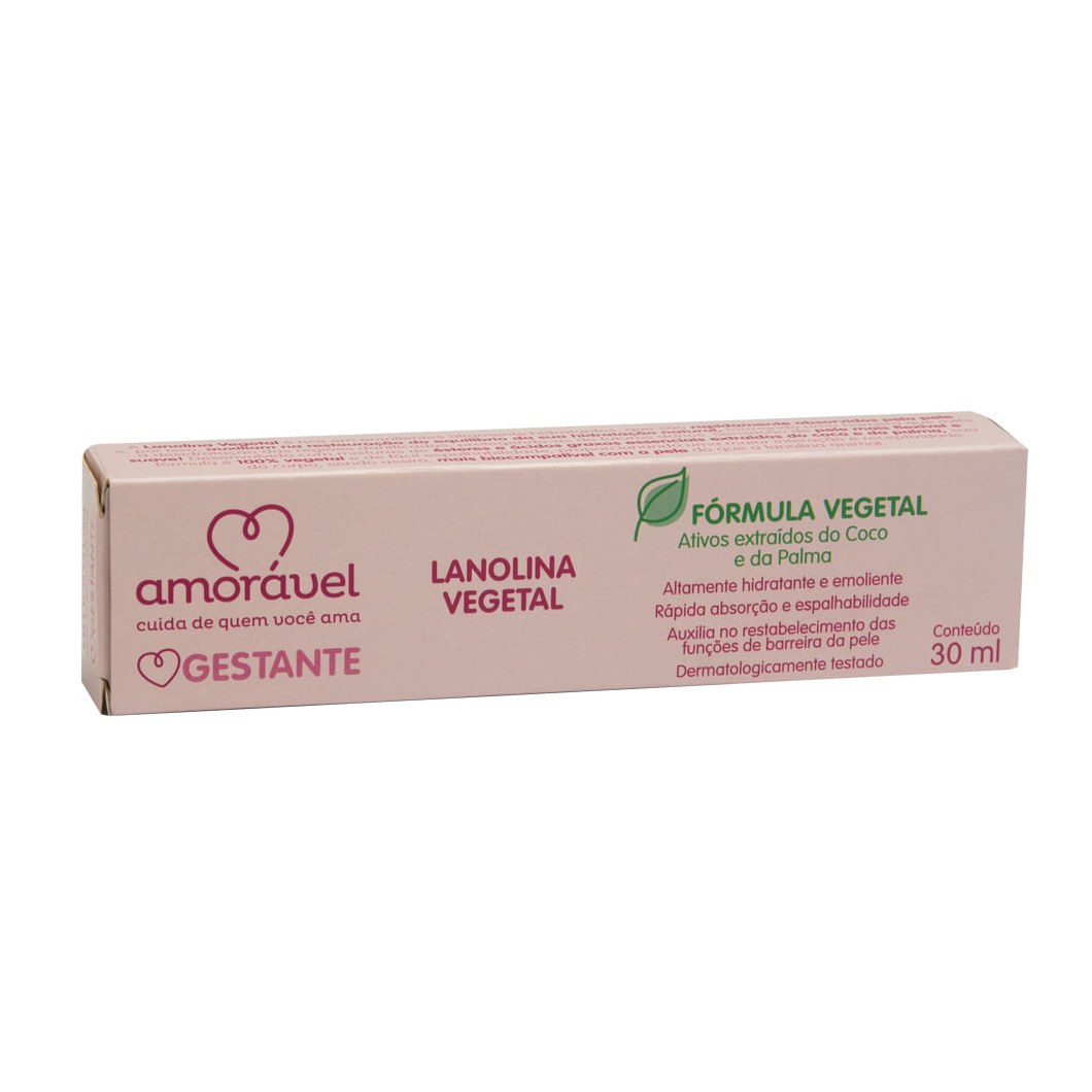 Creme Seio Amorável Gestante Lanolina Vegetal 30ml