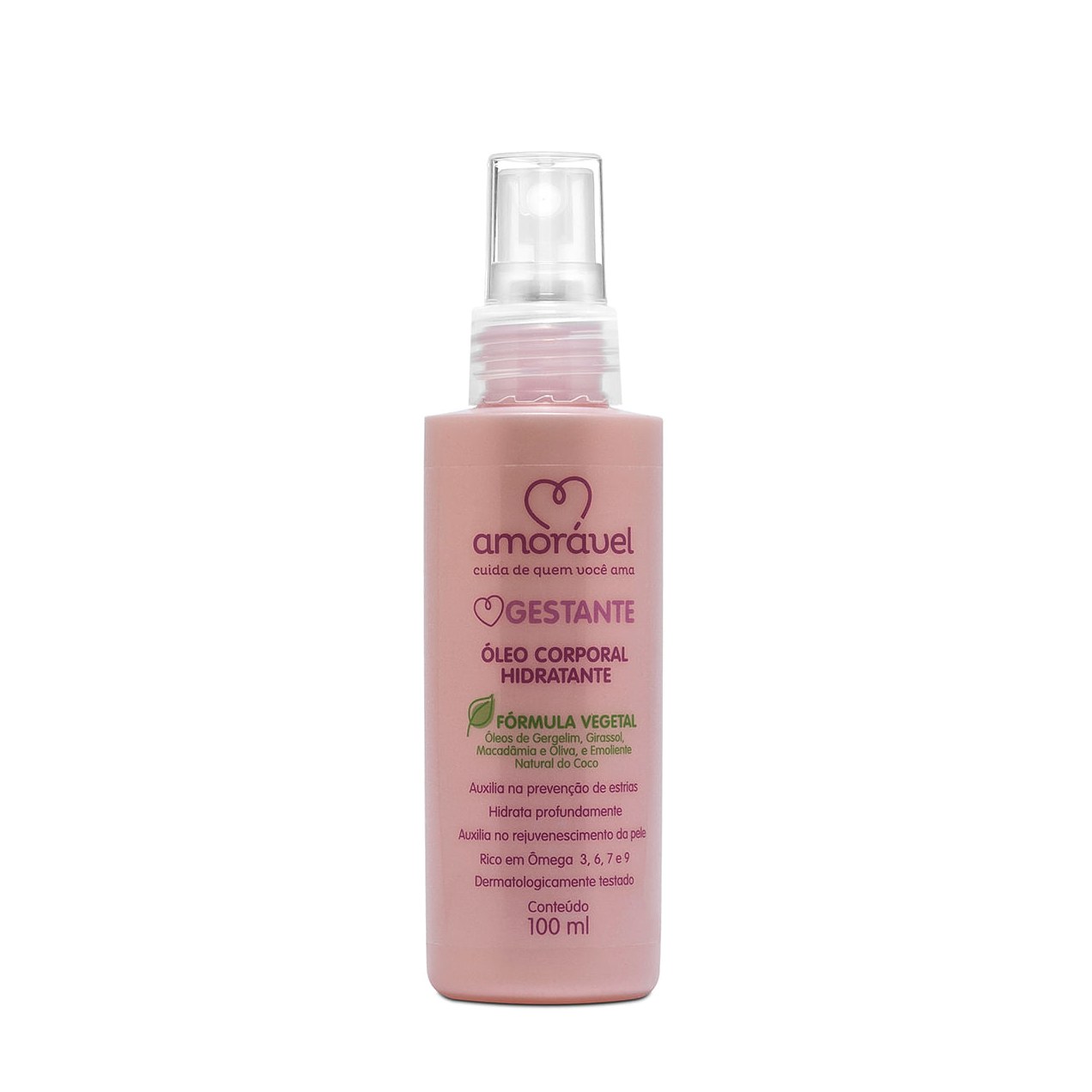 Óleo corporal Hidratante amorável Para estrias 100ml