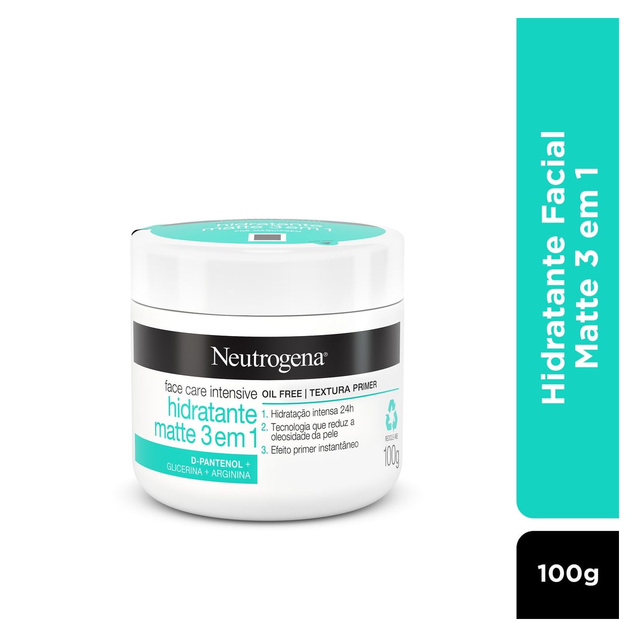 Creme Facial Neutrogena Face Care Intensive Matte 3 em 1 100g