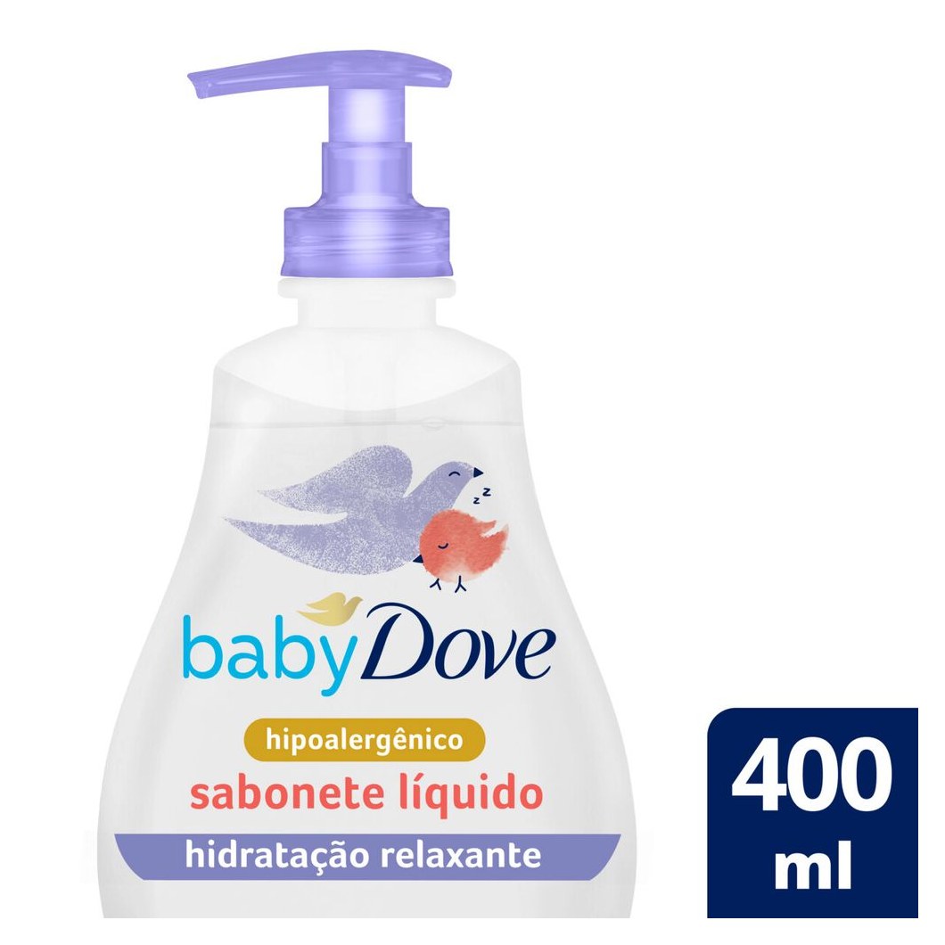 Sabonete Líquido Infantil Baby Dove Hidratação Relaxante Hora de Dormir 400ml