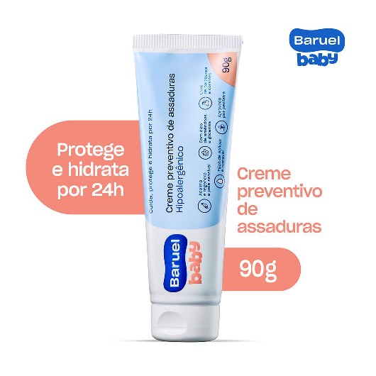 Pomada para Assadura Baruel Baby Óleo de Amêndoas Hipoalergênica 90g
