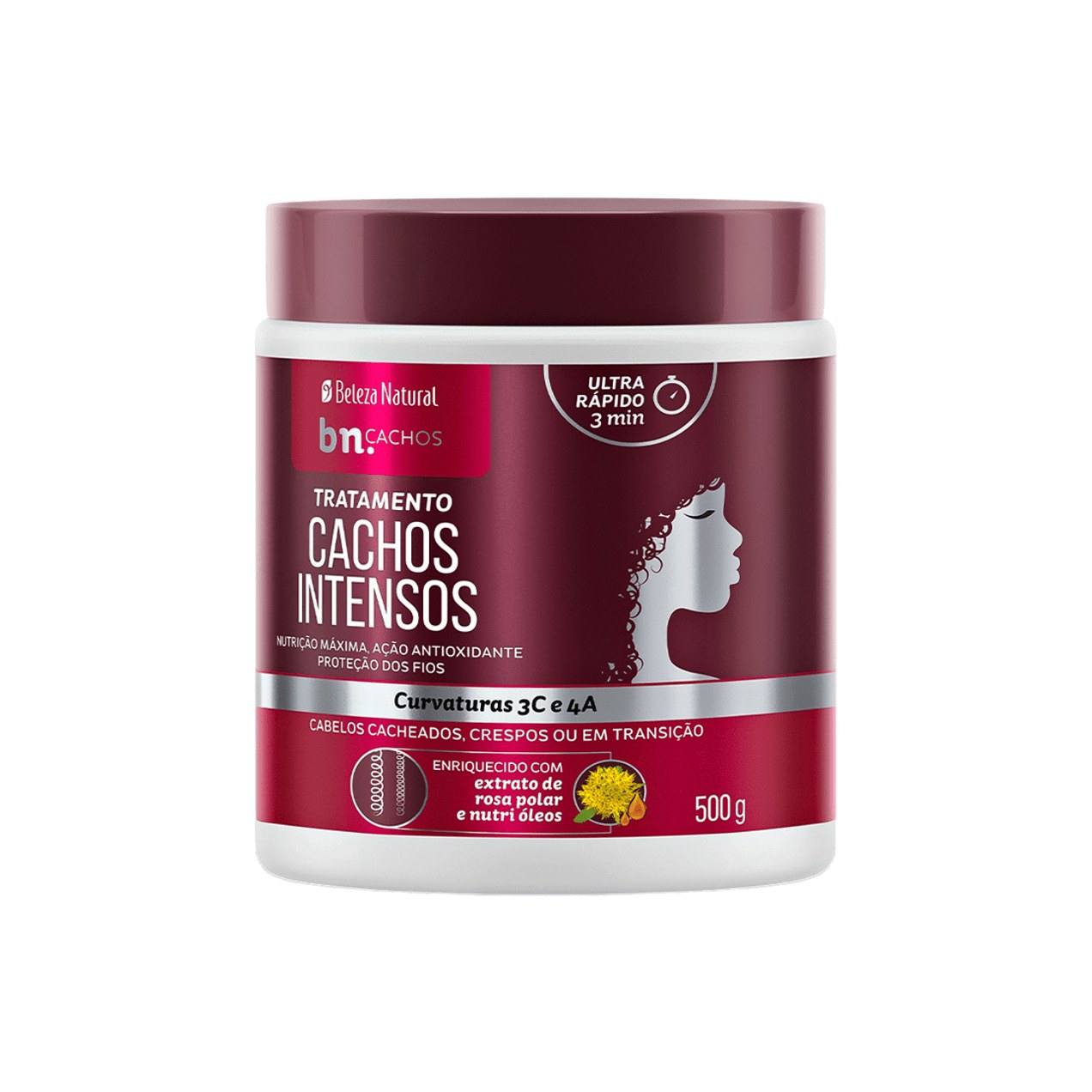 Creme De Tratamento Beleza Natural Cachos Intensos 500g