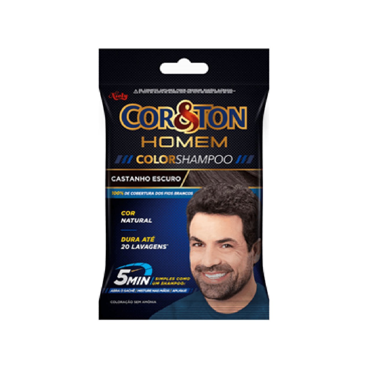 Tinta Cor&Ton Niely Homem Castanho escuro 3.0