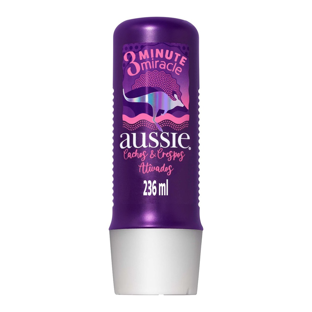 Creme de Tratamento Capilar Aussie 3 Minute Miracle Cachos e Crespos Ativados Hidratação e Definição 236ml
