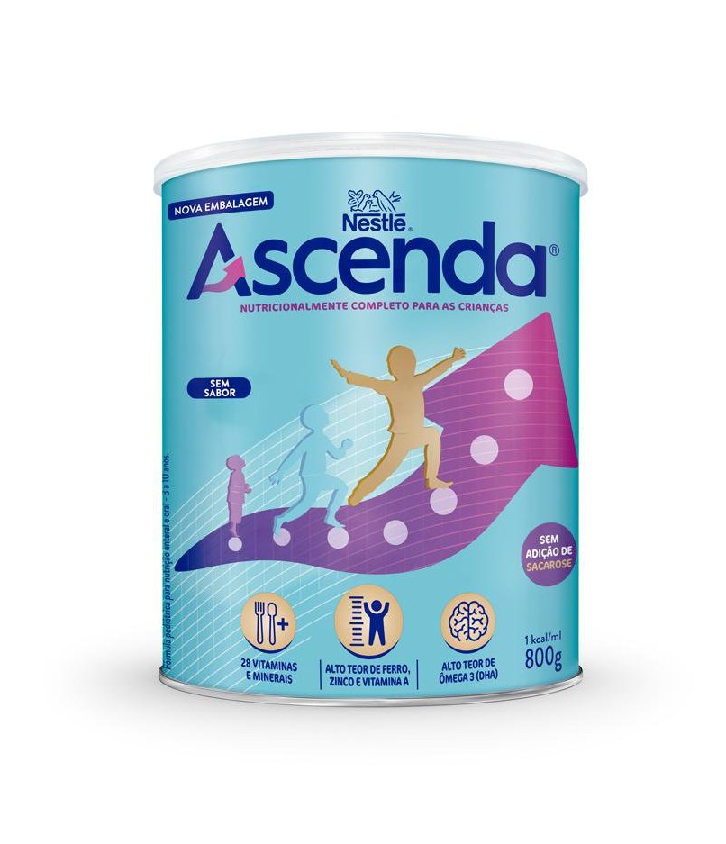 Suplemento Alimentar Infantil Ascenda Sem Sabor 800g