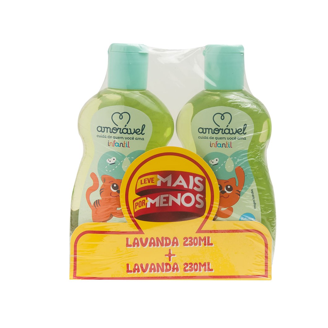 Kit Amorável Lavanda Infantil 230ml + Lavanda Infantil 230ml Leve Mais Pague Menos