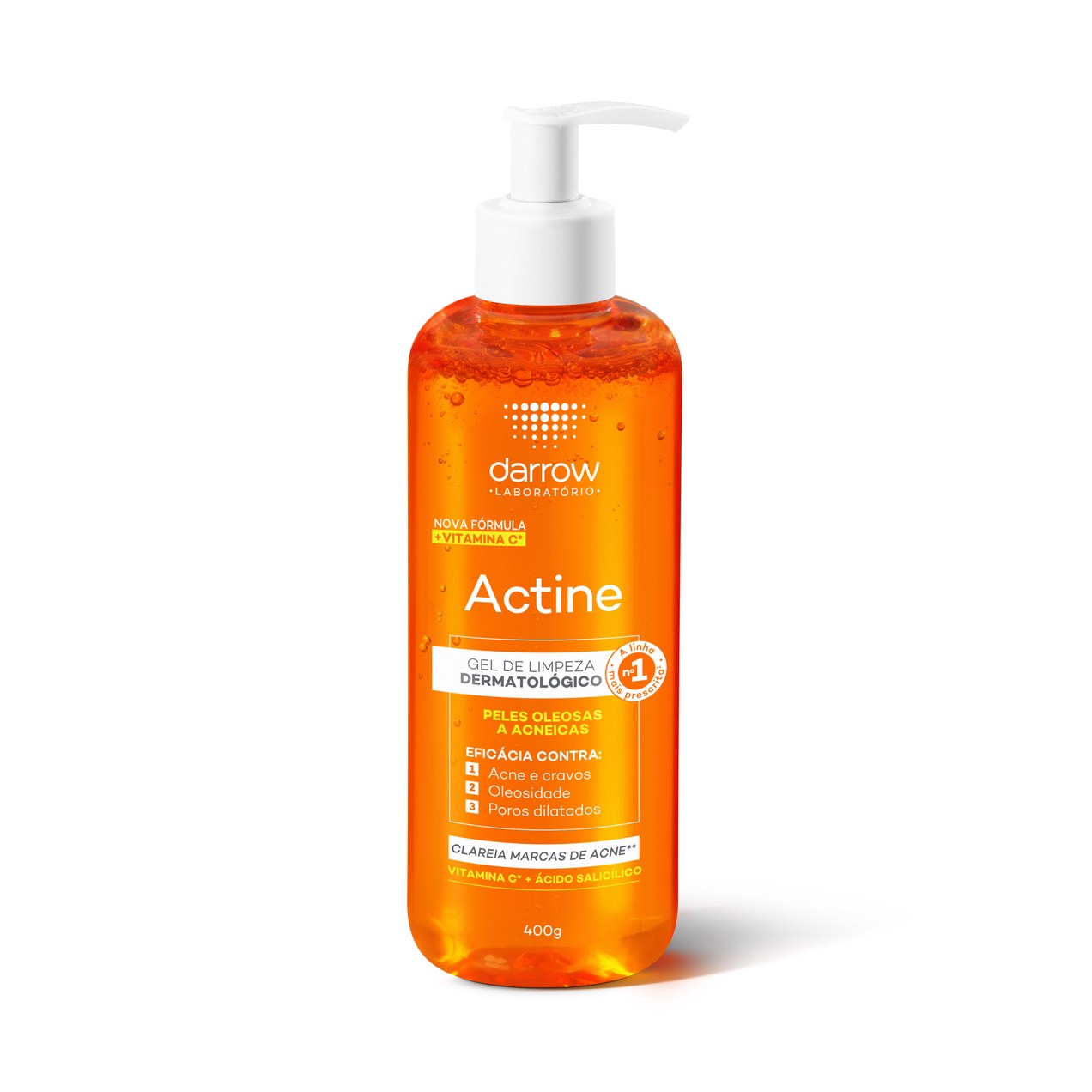Gel de Limpeza Facial Darrow Actine Antioleosidade 400g