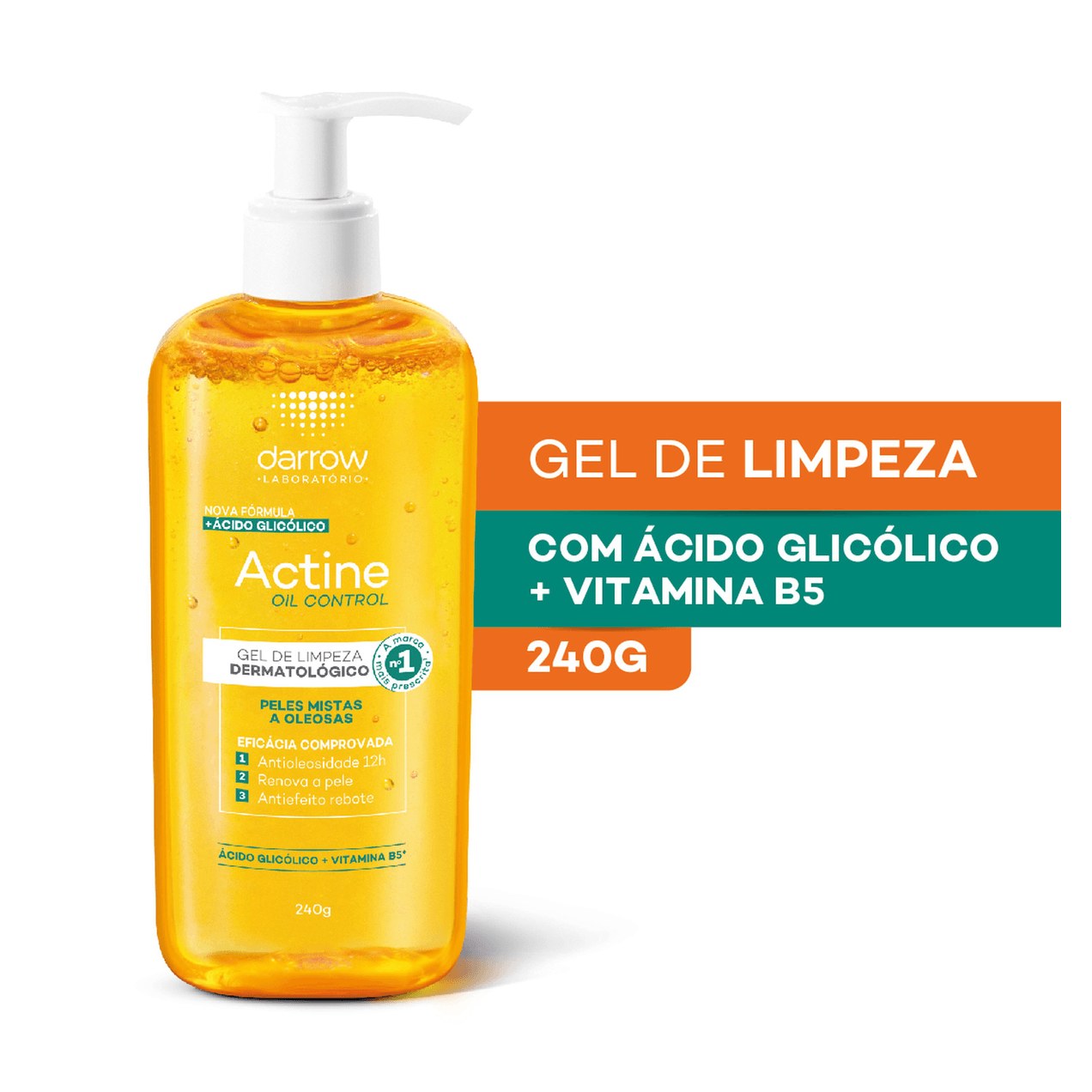 Gel de Limpeza Facial Actine Control Oil Control 240g