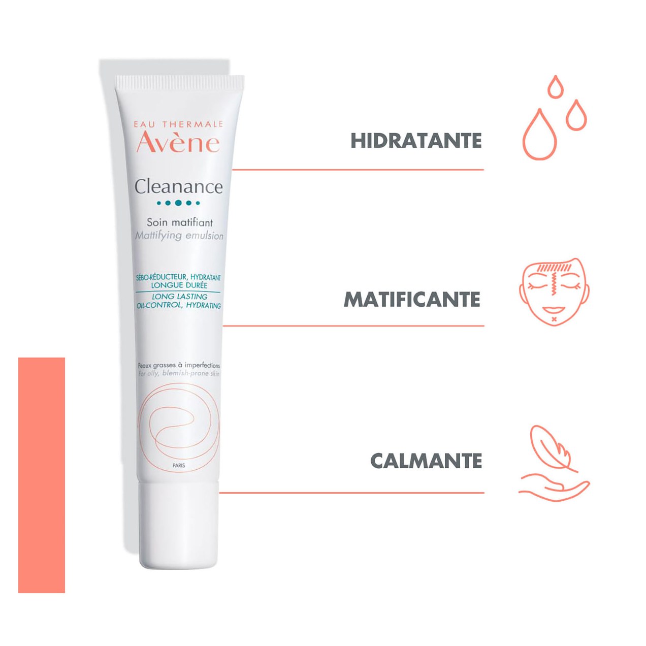 Hidratante Facial Avène Cleanance Matificante 40ml