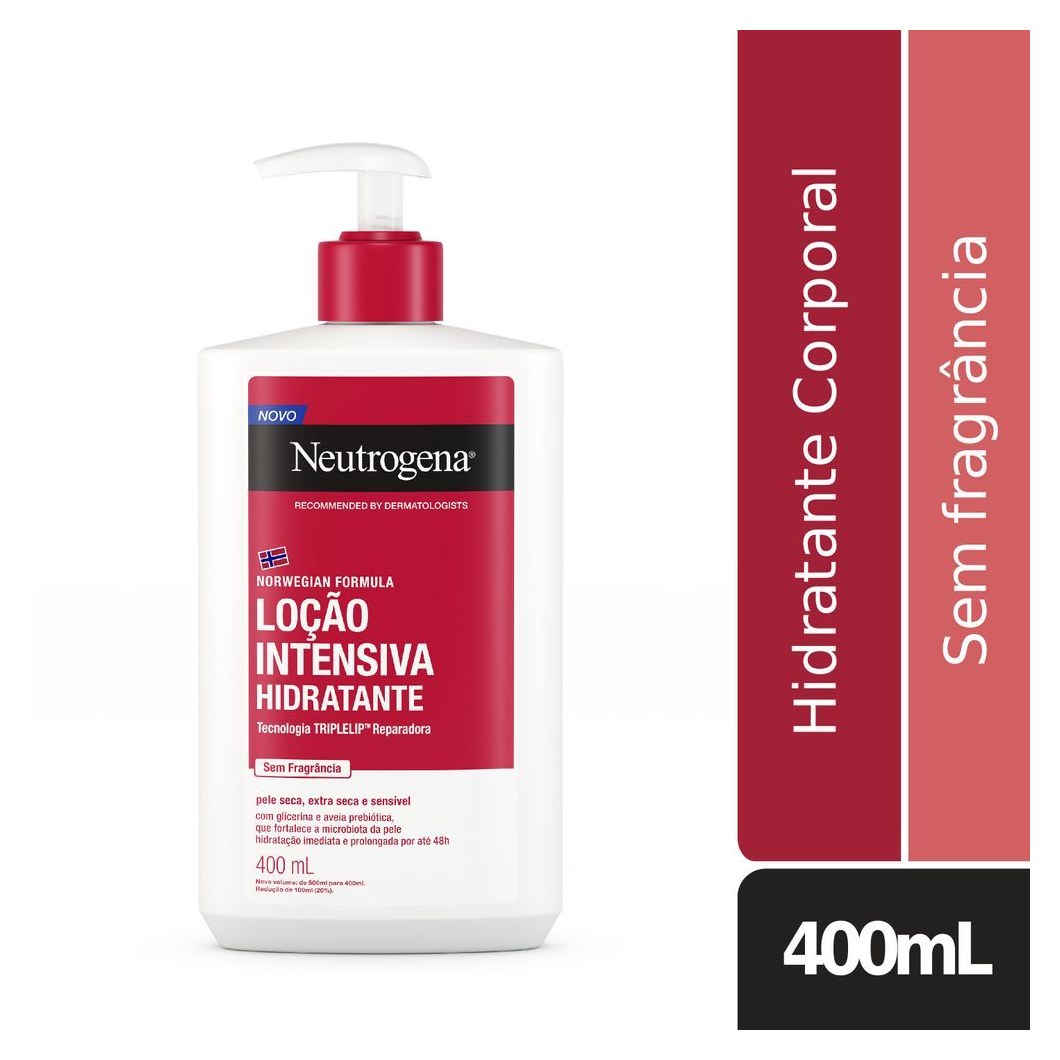 Loção Corporal Neutrogena Norwegian Formula Hidratante Intensiva Sem Fragrância 400ml