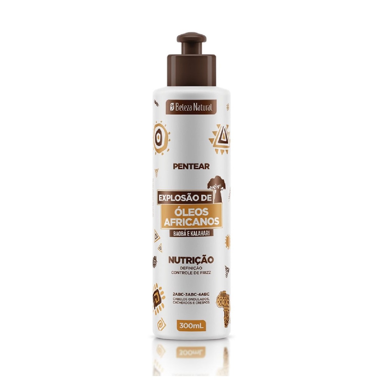 Creme Pentear Beleza Natural Óleos Africanos Nutrição 300ml