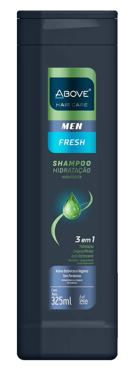 Shampoo Above Men Hair Care Fresh 3 em 1 325ml