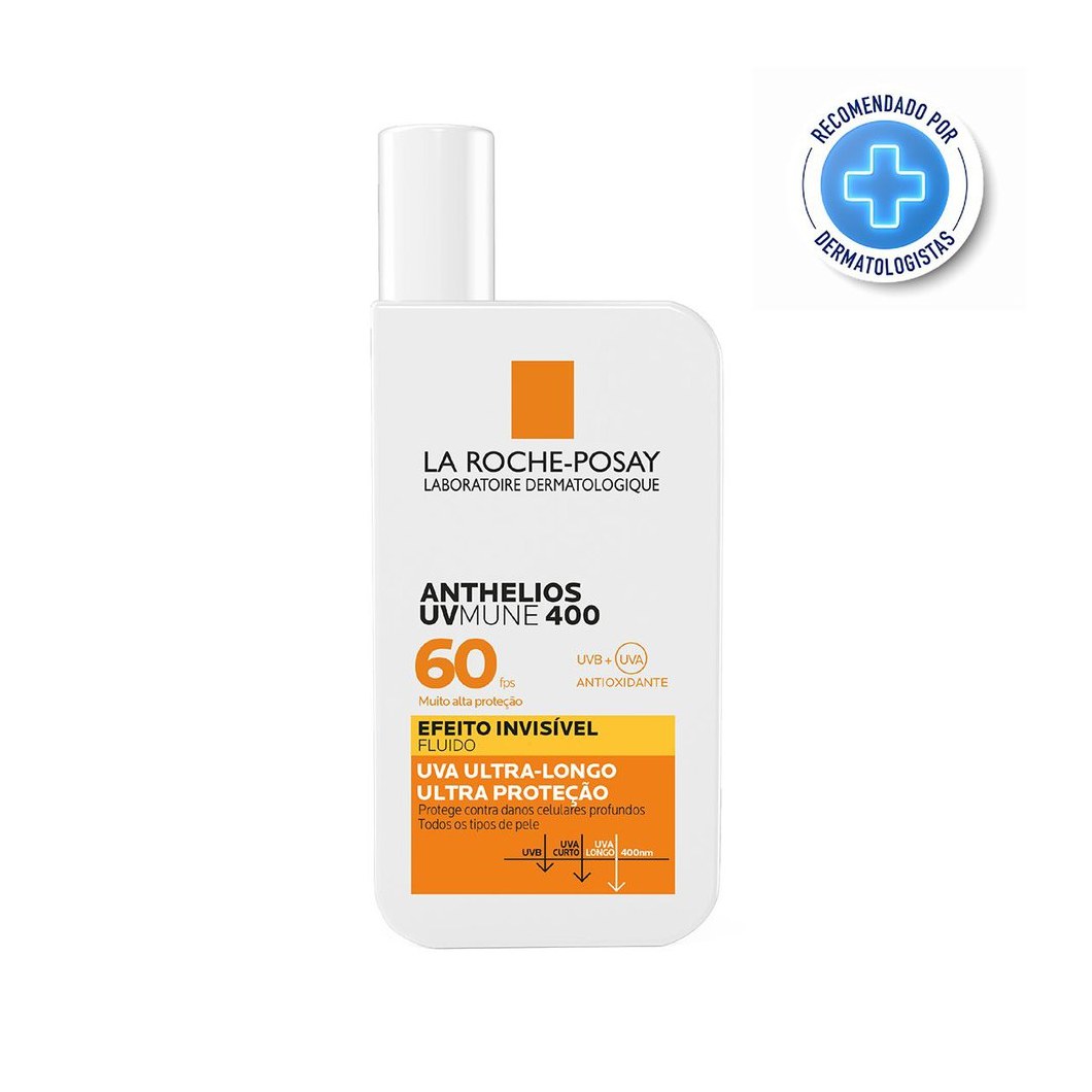 Protetor Solar Facial La Roche-Posay Anthelios UVmune 400 FPS60 Fluído50ml