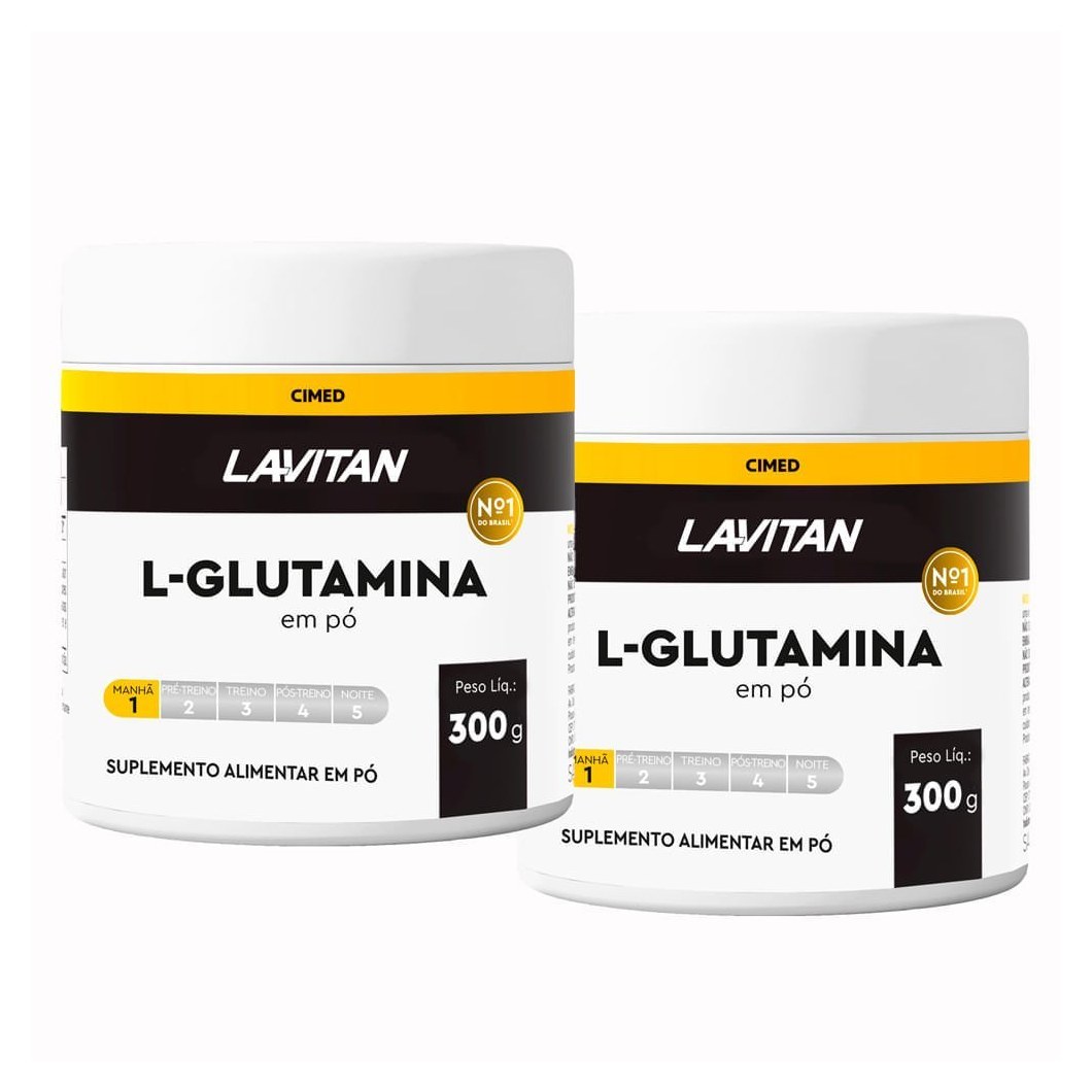 Lavitan L-Glutamina 300 g com Dosador