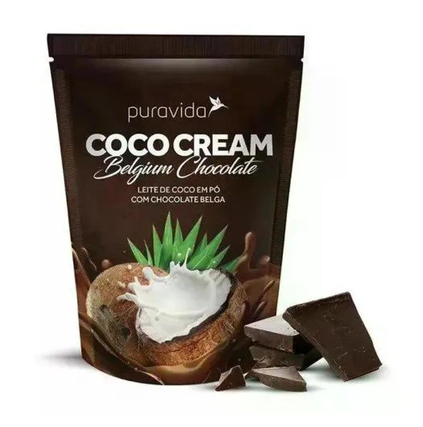 Leite de Coco em Pó Puravida Chocolate Belga 250g