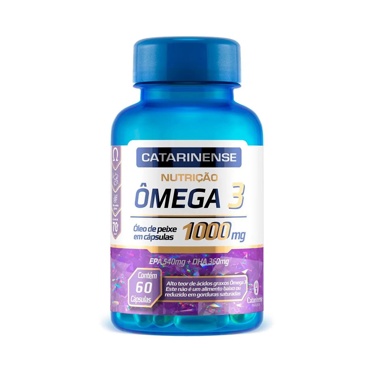 Ômega 3 1000mg Catarinense com 60 cápsulas