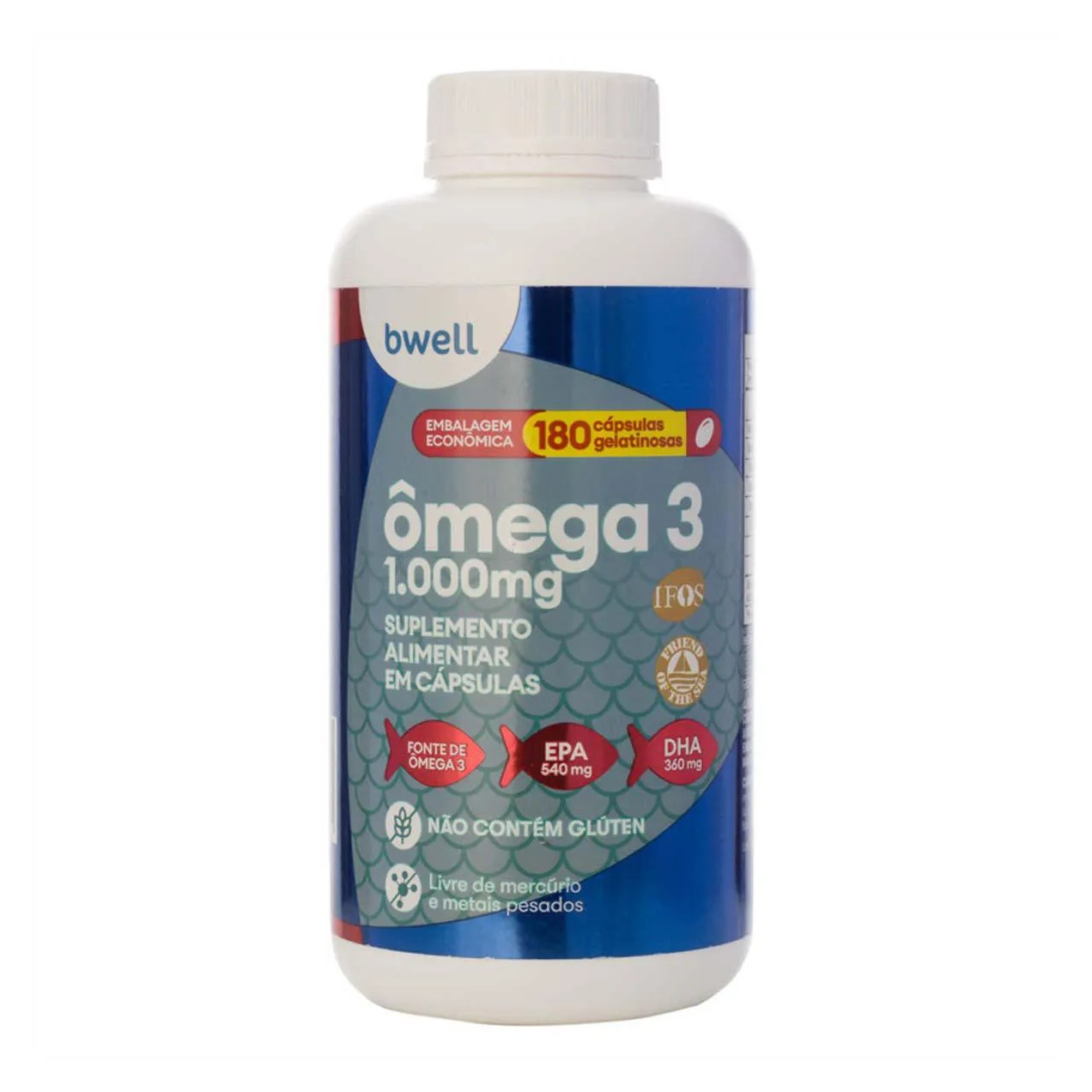 Ômega 3 bwell 180 Cápsulas