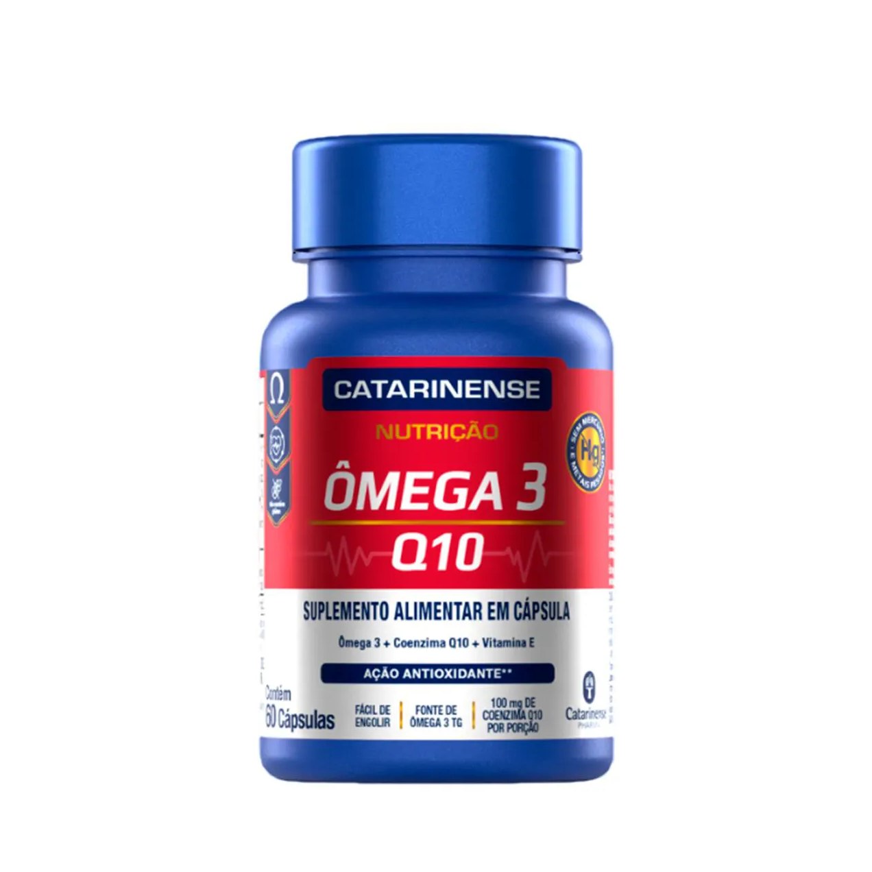 Ômega 3 Q10 Catarinense Nutrição 60 Cápsulas