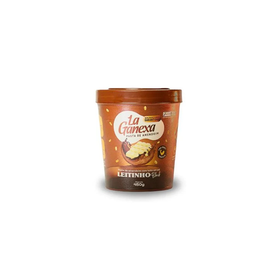 Pasta de Amendoim Leitinho Black 450G – La Ganexa