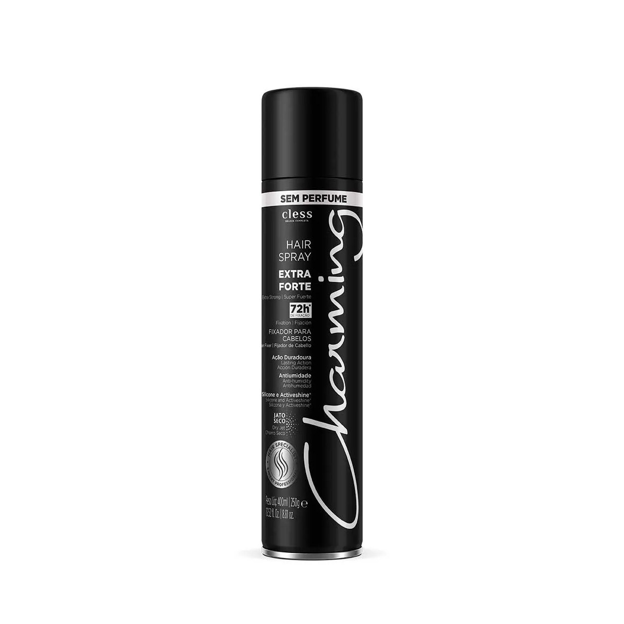 Spray de Cabelo Charming Black 400ml