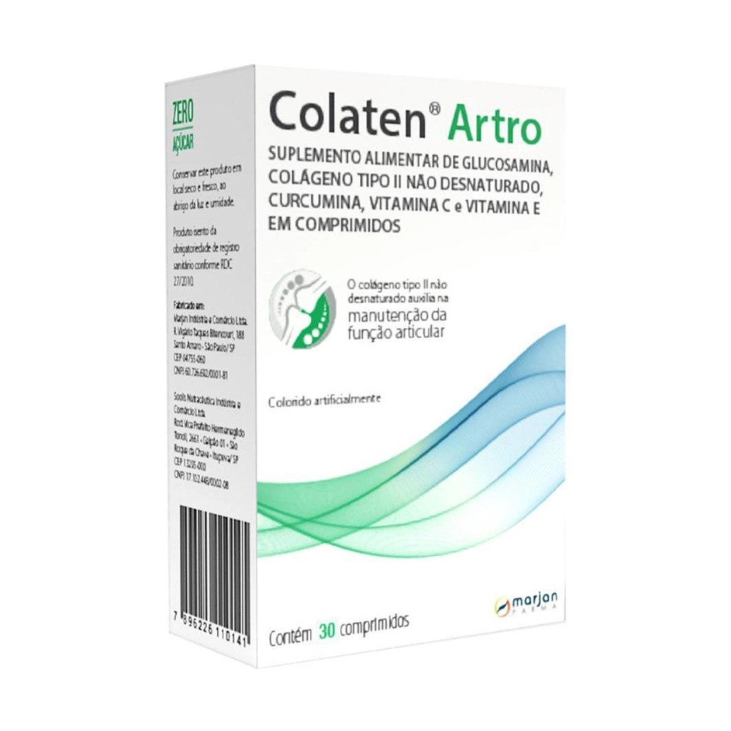 Colaten artro com 30 comprimidos