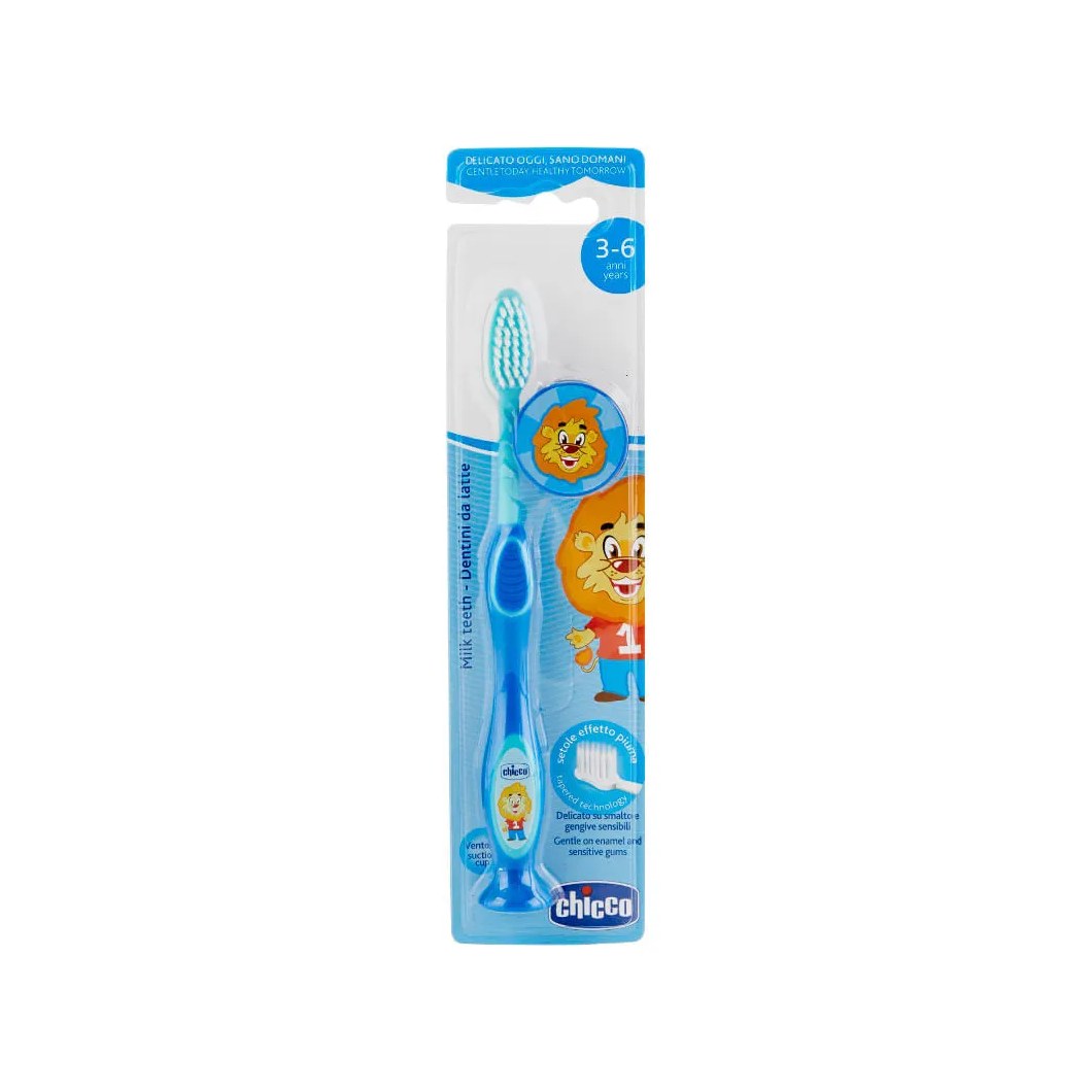 Escova Dental Chicco Com 1 3-6 Anos Azul